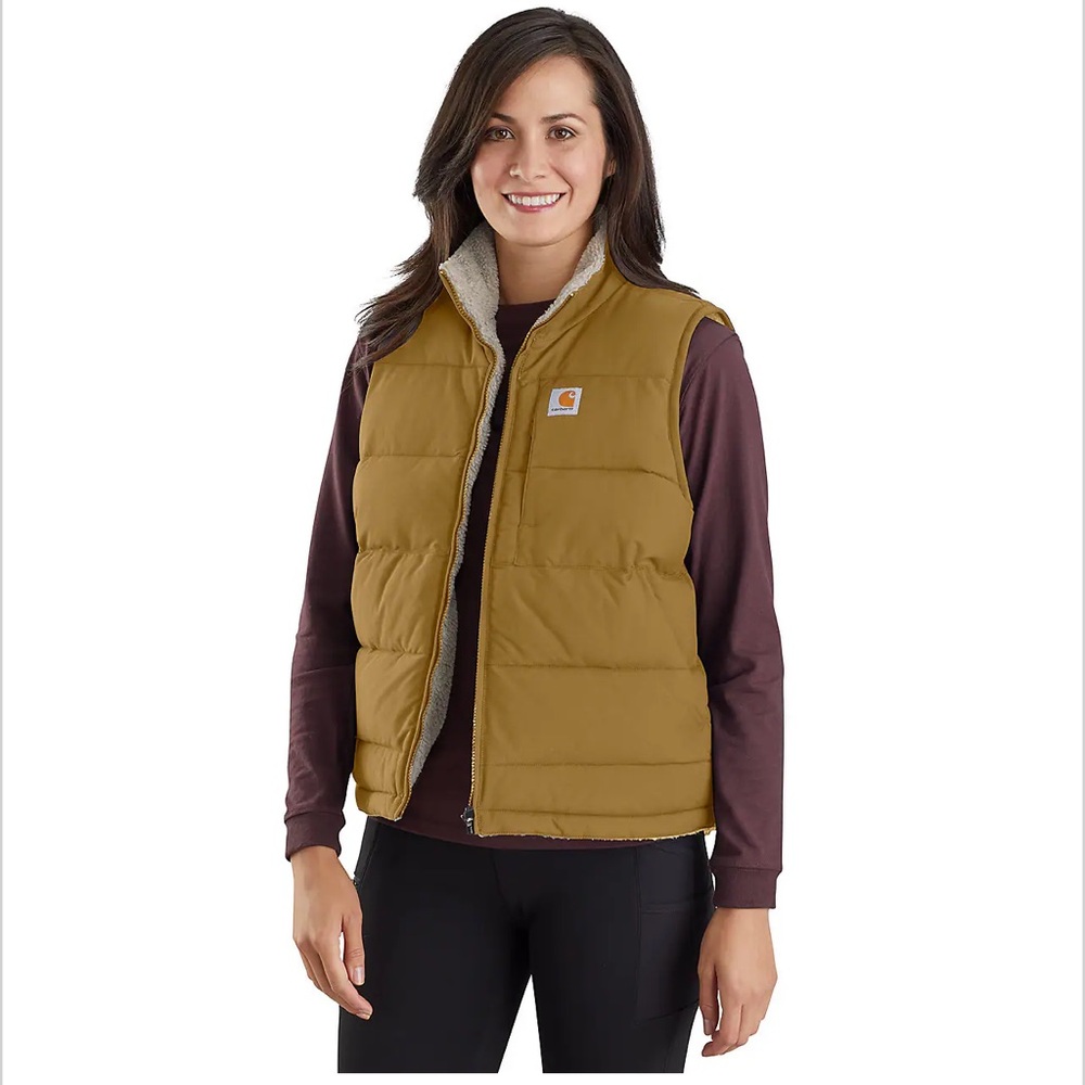 Carhartt Women's Mustard Brown Quilted Vest